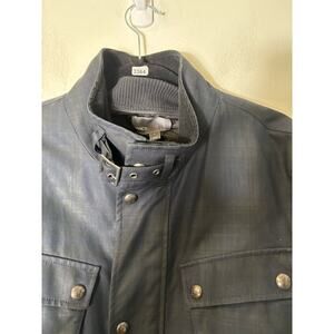 Men's Vince Double Layer Black Zip Up Cargo Jacket Sz L
